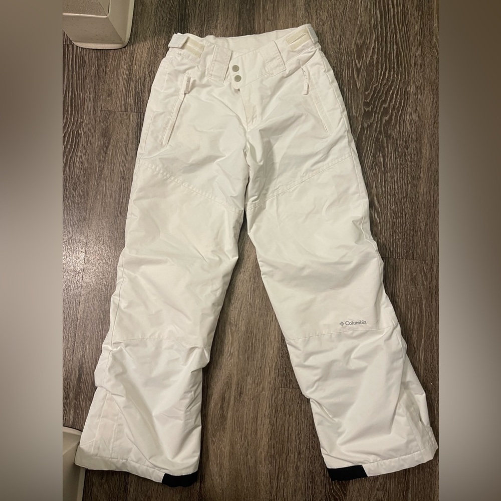 Columbia White Ski/Snow Pants